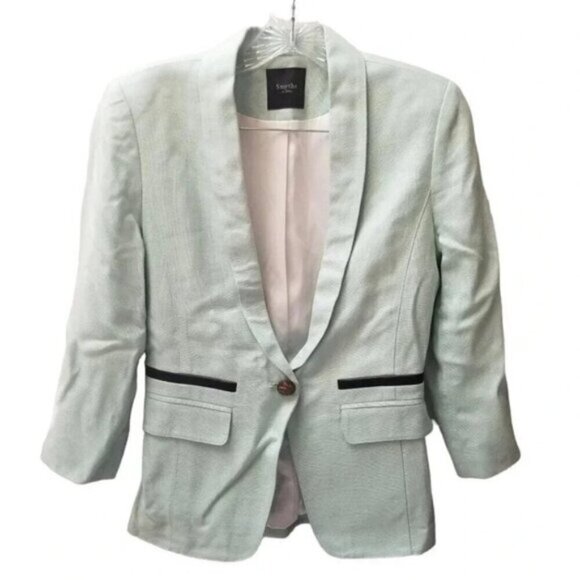 Smythe Shawl Collar One Button Blazer 2 - Picture 6 of 16